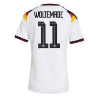 Stroje piłkarskie Niemcy Nick Woltemade #11 Koszulka Podstawowej dla damskie MŚ 2026 Krótki Rękaw